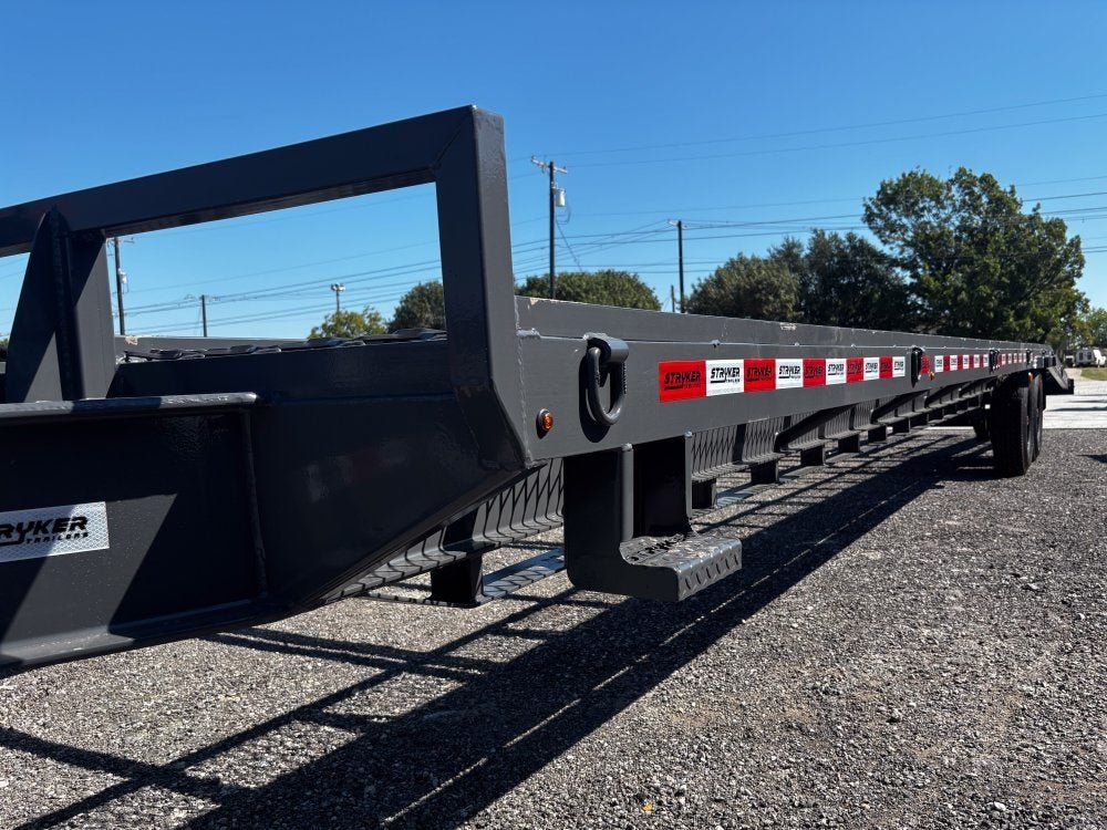36' Bumper Pull Two Car Trailer (2) 8k Axles - Mesh Deck - 14 ply Tires & Spare - Winch 003380 - Stryker Dealership Group