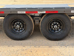 36' Horizon FTZ Gooseneck Hotshot Non - CDL Deckover Trailer Mega Ramps - (2) 7k Axles 16234 - Stryker Dealership Group