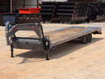 36' Horizon FTZ Gooseneck Hotshot Non - CDL Deckover Trailer Mega Ramps - (2) 7k Axles 16234 - Stryker Dealership Group