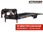 36' Stryker Gooseneck Mesh Deck Multi Car Haulers (2) 8k Axles - 12k GVWR Derated 873 - Stryker Dealership Group