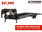 36' Stryker Gooseneck Mesh Deck Multi Car Haulers (2) 8k Axles - 12k GVWR Derated 873 - Stryker Dealership Group