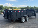 16' Hillcrest Gooseneck Dump Trailer Telescopic 40" Side Walls - (2) 8K Axles 004471