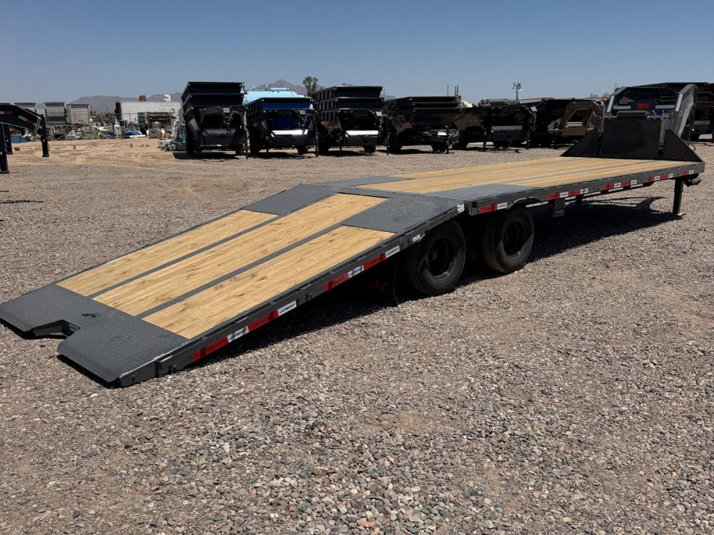 32' Horizon FYZ Gooseneck Hydraulic Dovetail Deckover Trailer - (2) 12K Axles 016586