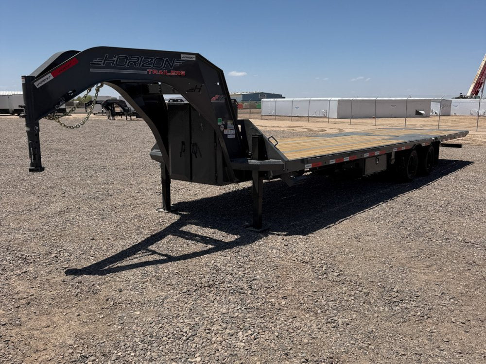 32' Horizon FYZ Gooseneck Hydraulic Dovetail Deckover Trailer - (2) 12K Axles 016586