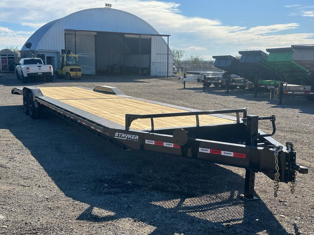 36' BP Equipment Trailer 2- 7k Axles, Drive Over Fenders, Slide In Ramps 001189 - Equipment Trailers - Stryker Dealership Group