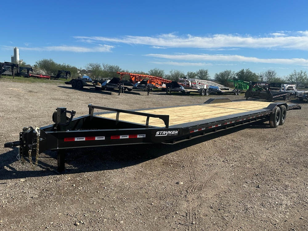 36' BP Equipment Trailer 2- 7k Axles, Drive Over Fenders, Slide In Ramps 001189 - Equipment Trailers - Stryker Dealership Group