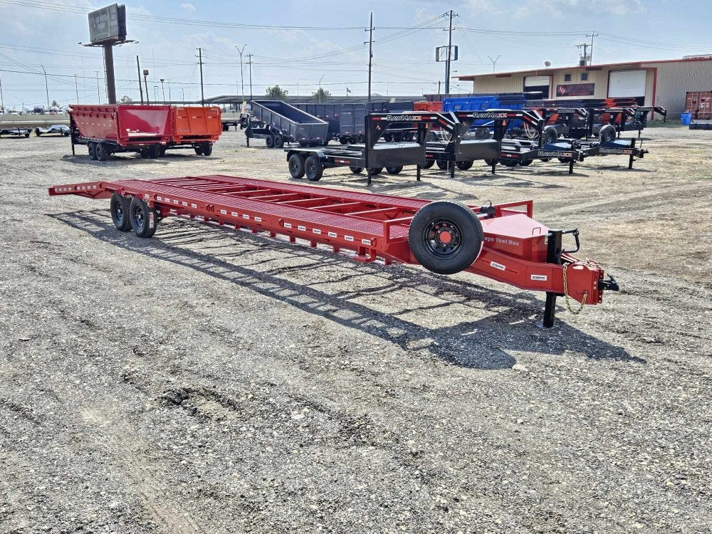 36' Bumper Pull Two Car Trailer (2) 8k Axles - Mesh Deck - 14 ply Tires & Spare - Winch - Two Car Hauler/Multi Car Haulers - Stryker Dealership Group