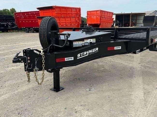 36' Bumper Pull Two Car Trailer (2) 8k Axles - Mesh Deck - 14 ply Tires & Spare - Winch - Two Car Hauler/Multi Car Haulers - Stryker Dealership Group