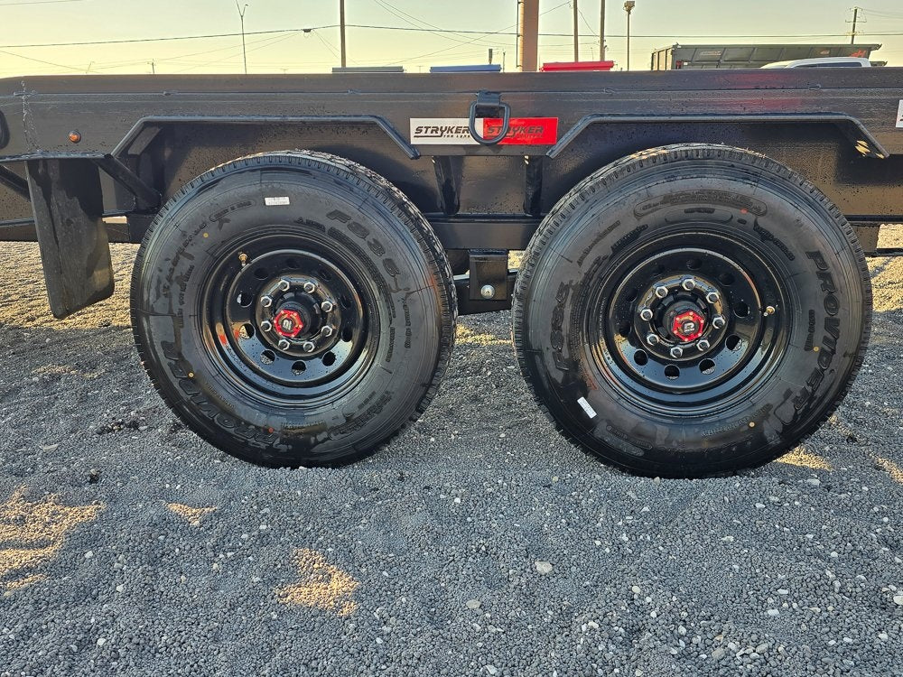 36' Bumper Pull Two Car Trailer (2) 8k Axles - Mesh Deck - 14 ply Tires & Spare - Winch - Truck & Van Trailers/Multi Car Haulers - Stryker Dealership Group