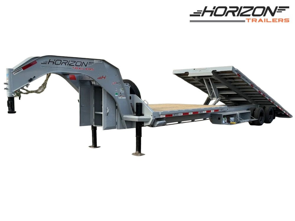 36' FHS Gooseneck Deckover Tilt Trailer - 10k Axles - Hydraulic Jacks - Deckover Tilt/Tilt Trailers - Stryker Dealership Group