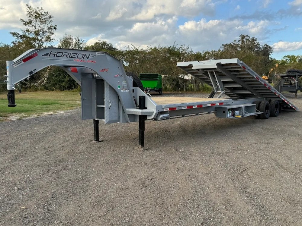 36' FHS Gooseneck Deckover Tilt Trailer - 10k Axles - Hydraulic Jacks - Tilt Trailers/Deckover Tilt - Stryker Dealership Group