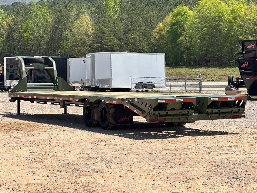 36' FHZ Gooseneck Deckover (2) 12K Axles Mega Ramps 25.9 GVWR - Deckover Trailers - Stryker Dealership Group