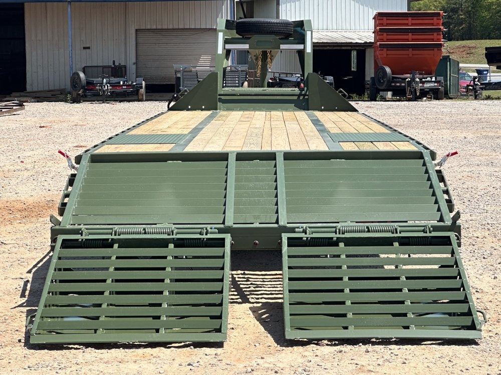 36' FHZ Gooseneck Deckover (2) 12K Axles Mega Ramps 25.9 GVWR - Deckover Trailers - Stryker Dealership Group