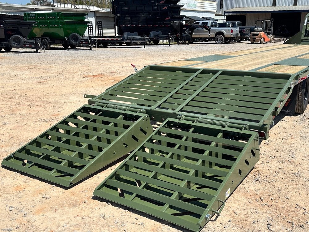 36' FHZ Gooseneck Deckover (2) 12K Axles Mega Ramps 25.9 GVWR - Deckover Trailers - Stryker Dealership Group