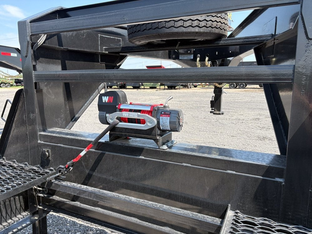 36' Gooseneck Mesh Deck (2) 8k Axles - 12k GVWR Derated- 14 Ply Tires w/Spare - 10' Aluminum Ramps - - Two Car Hauler/Multi Car Haulers - Stryker Dealership Group