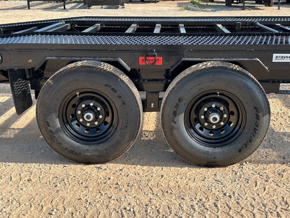36' Gooseneck Mesh Deck (2) 8k Axles - 12k GVWR Derated- 14 Ply Tires w/Spare - 10' Aluminum Ramps - - Two Car Hauler/Multi Car Haulers - Stryker Dealership Group