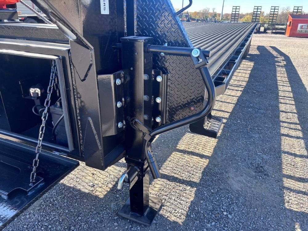 36' Gooseneck Mesh Deck (2) 8k Axles - 12k GVWR Derated- 14 Ply Tires w/Spare - 10' Aluminum Ramps - - Two Car Hauler/Multi Car Haulers - Stryker Dealership Group