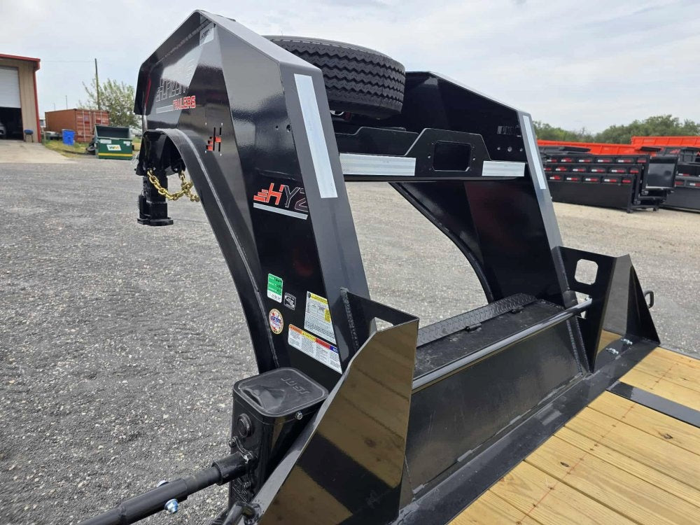 36' HYZ Gooseneck Flat deck Hydraulic Dovetail - Hydraulic Dovetail - Stryker Dealership Group