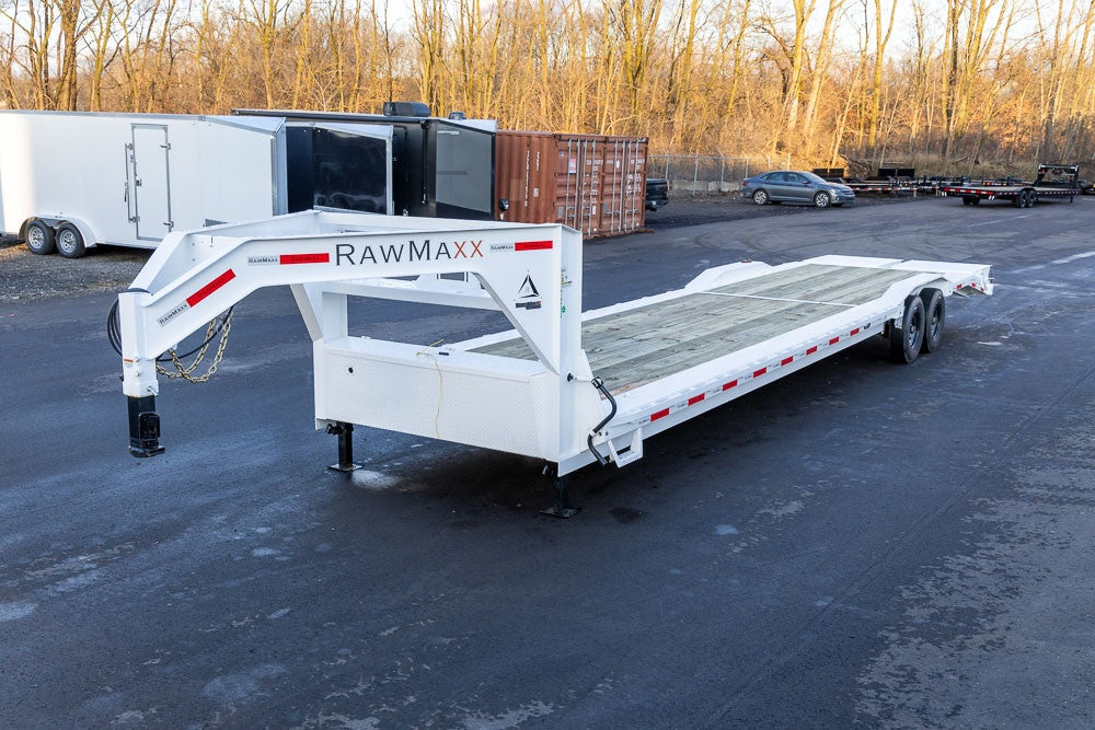 36' LDX Gooseneck 102" Wide (2) 8k Axles Maxx Ramps 112923 - Equipment Trailers - Stryker Dealership Group