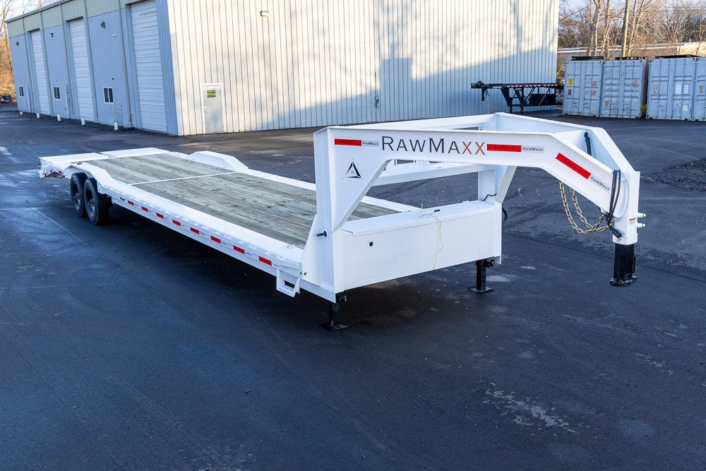 36' LDX Gooseneck 102" Wide (2) 8k Axles Maxx Ramps 112923 - Equipment Trailers - Stryker Dealership Group