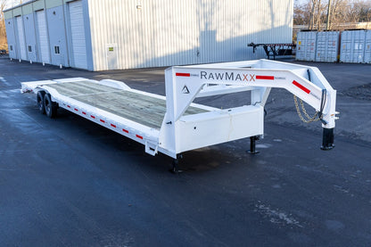 36' LDX Gooseneck 102" Wide (2) 8k Axles Maxx Ramps 112923 - Equipment Trailers - Stryker Dealership Group