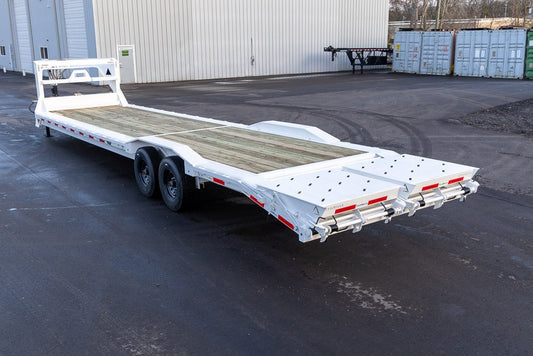 36' LDX Gooseneck 102" Wide (2) 8k Axles Maxx Ramps 112923 - Equipment Trailers - Stryker Dealership Group