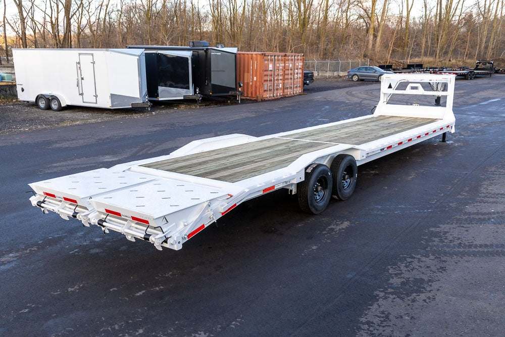 36' LDX Gooseneck 102" Wide (2) 8k Axles Maxx Ramps 112923 - Equipment Trailers - Stryker Dealership Group