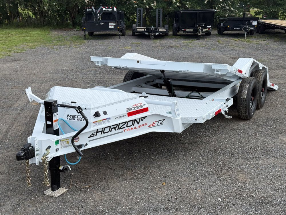 20' Horizon ETZ Bumper Pull Equipment Tilt Trailer Drive Over Fenders - (2) 8K Axles 017567