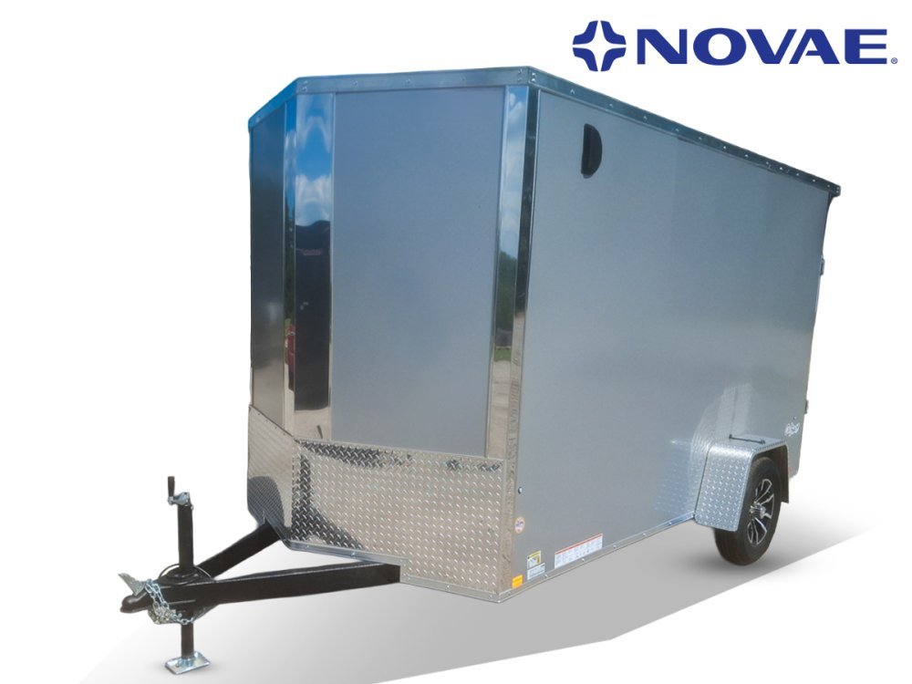 6 x 12 DX 3K Flat Top V Nose Enclosed (1) - 3500 lb Axle 155321