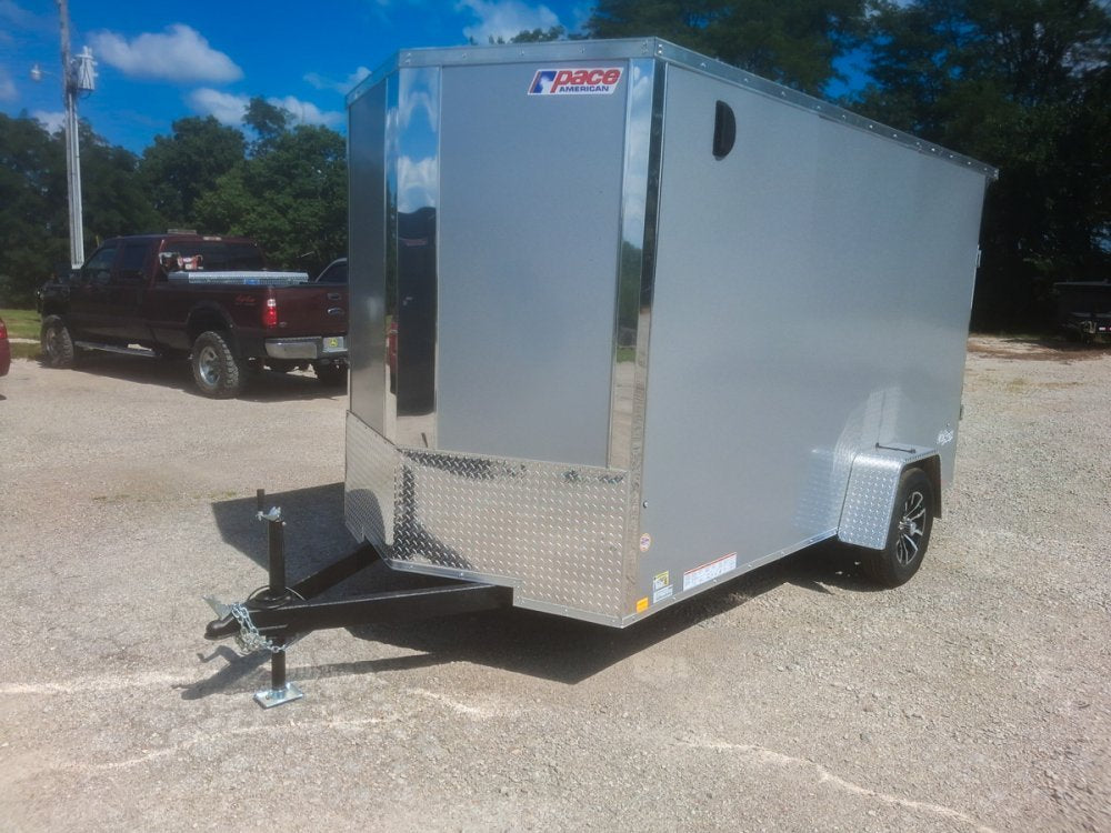 6 x 12 DX 3K Flat Top V Nose Enclosed (1) - 3500 lb Axle 155321