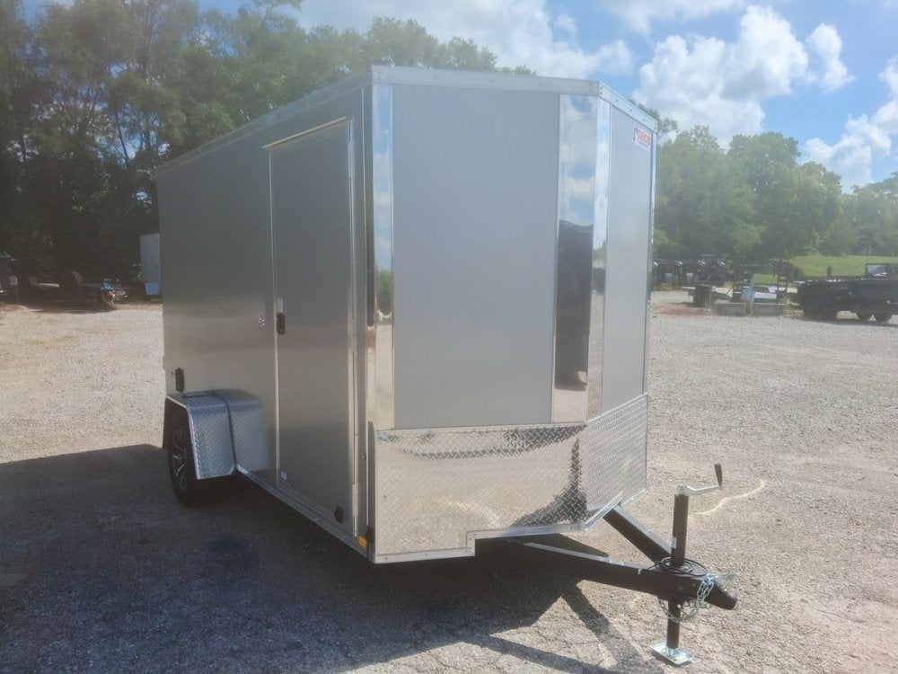 6 x 12 DX 3K Flat Top V Nose Enclosed (1) - 3500 lb Axle 155321