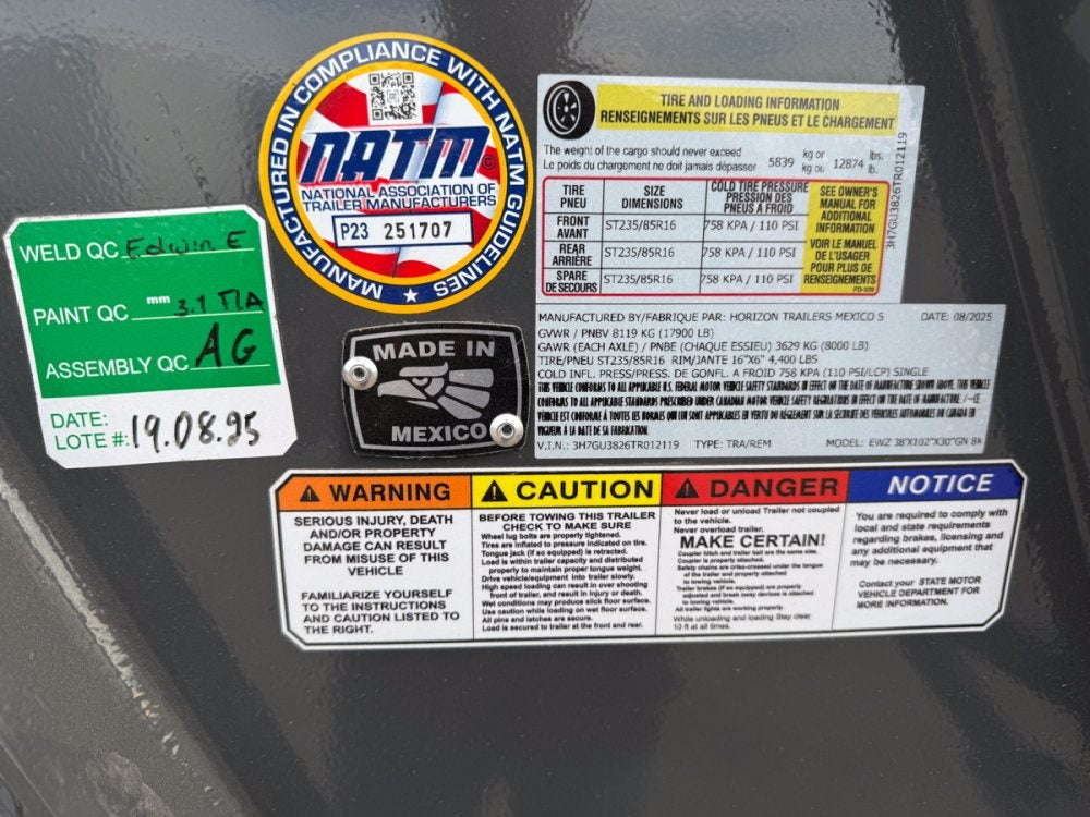 38' EWZ Gooseneck Equipment Hauler 8k Axles - Mega Ramps - Equipment Trailers - Stryker Dealership Group