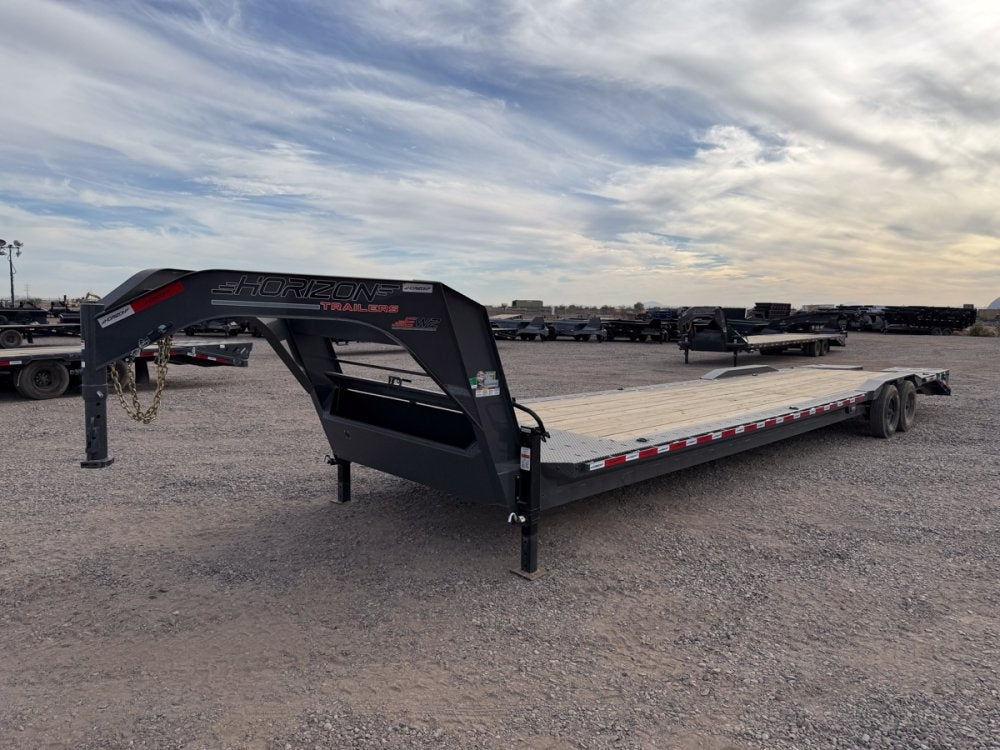 38' EWZ Gooseneck Equipment Hauler 8k Axles - Mega Ramps - Equipment Trailers - Stryker Dealership Group