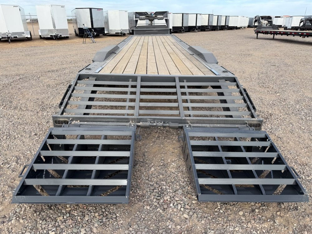 38' EWZ Gooseneck Equipment Hauler 8k Axles - Mega Ramps - Equipment Trailers - Stryker Dealership Group