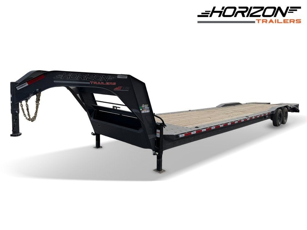 38' EWZ Gooseneck Equipment Hauler 8k Axles - Mega Ramps - Low Profile Equipment Trailers - Equipment Trailers - Stryker Dealership Group