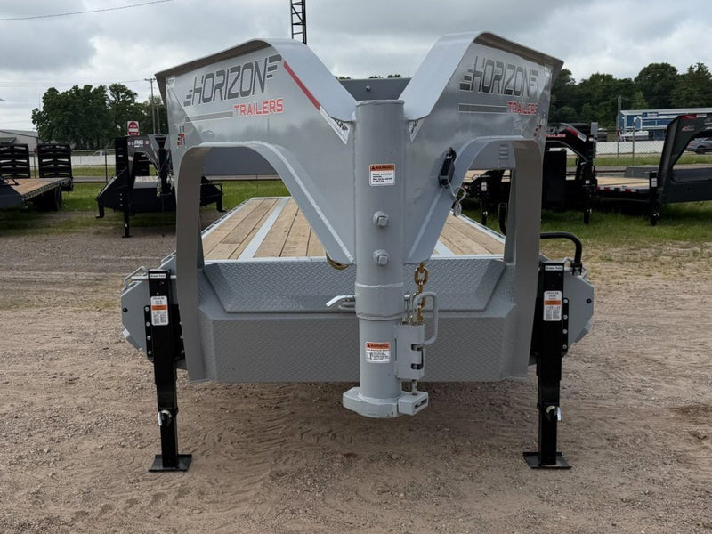 28' Horizon FTS Gooseneck Hydraulic Deckover Tilt Trailer - 10K Axles 015109