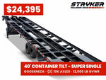 40' Stryker SCT Gooseneck Container Tilt Trailers - (2) 10K Axles Derated Non-CDL 004679