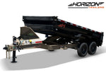 14' Horizon HZ7 Bumper Pull Dump Trailer 24" Side Walls - (2) 7K Axles 017844