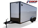 7 x 16 Journey SE Flat Top Sloped V Nose (2) 3500 lbs Axles 146229