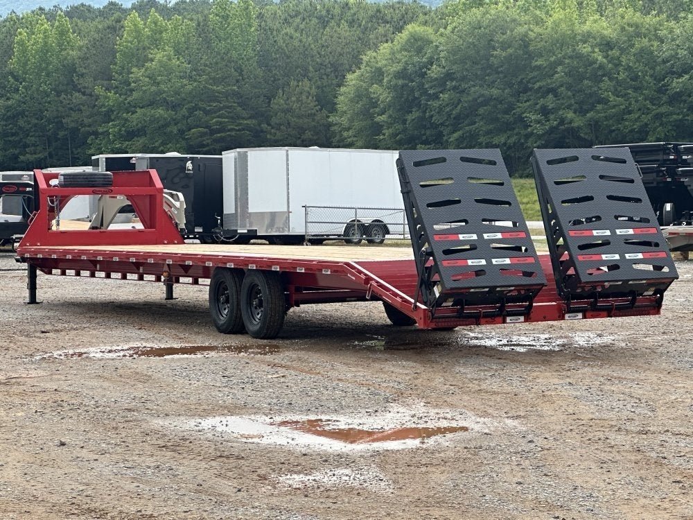 40' DKO Gooseneck Deckover 35' + 5' Mega Ramps (2) 7K Axles 10746 - Stryker Dealership Group