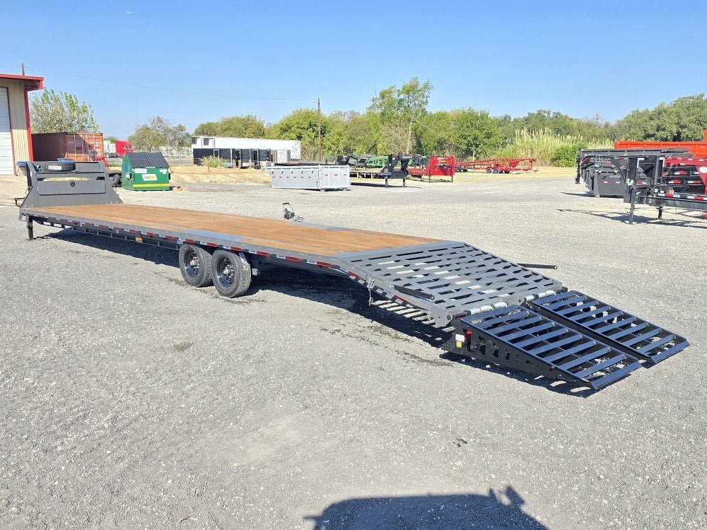 40' DKO Gooseneck Deckover 35' + 5' Mega Ramps (2) 8K Axles 011284 - Stryker Dealership Group