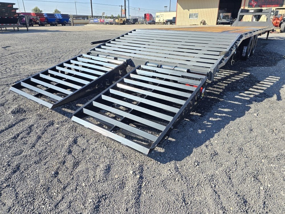 40' DKO Gooseneck Deckover 35' + 5' Mega Ramps (2) 8K Axles 11285 - Stryker Dealership Group