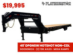 40' DP Platinum Star Gooseneck Trailer Mega Ramps (2) 10k SS Axles 002377 - Stryker Dealership Group