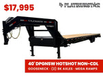 40' DP Platinum Star Gooseneck Trailer Mega Ramps (2) 8k Axles 002375 - Stryker Dealership Group