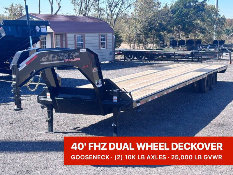 40' FHZ Gooseneck Deckover (2) 10K Axles Straight Deck 012350 - Stryker Dealership Group