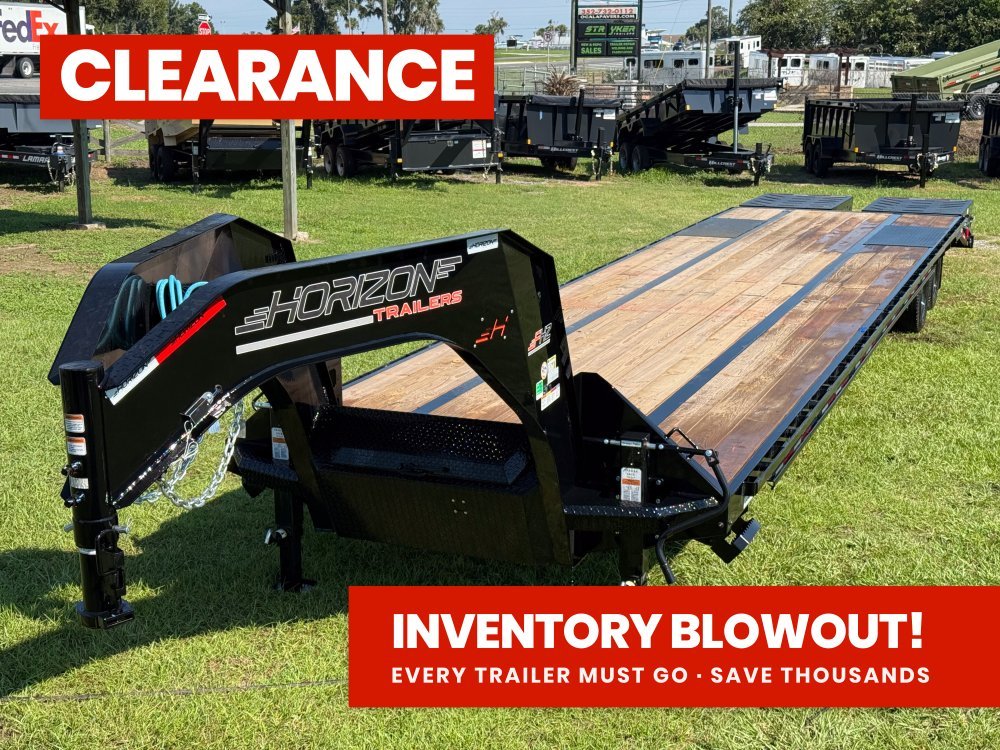 40' FHZ Gooseneck Deckover (2) 12K Axles Mega Ramps 25.9 GVWR 13078 - Stryker Dealership Group