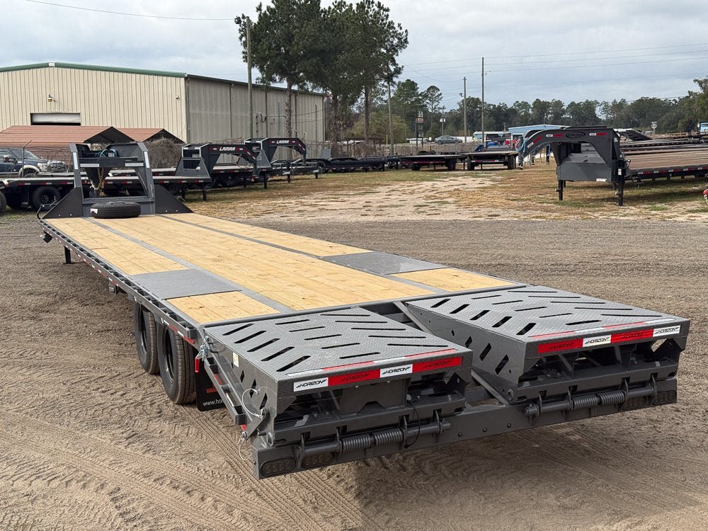 40' FHZ Gooseneck Deckover (2) 12K Axles Mega Ramps 25.9 GVWR 13079 - Stryker Dealership Group