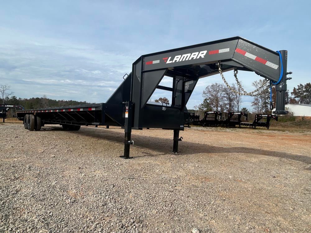 40' Flatbed Gooseneck 26k GVWR 12k Axles Straight Deck 125745 - Stryker Dealership Group