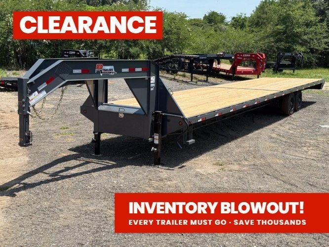 40' HD Hotshot (2) 10k Axles Straight Deck, DERATED Non-CDL 18 Ply Super Singles 001511 - Stryker Dealership Group