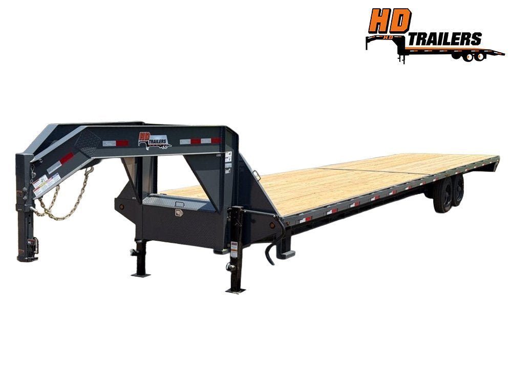 40' HD Hotshot (2) 10k Axles Straight Deck, DERATED Non-CDL 18 Ply Super Singles 001557 - Stryker Dealership Group